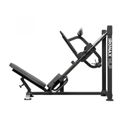 IRONAX XLP Leg Press – 45 Degree Angled Machine Compact for Fitness Black