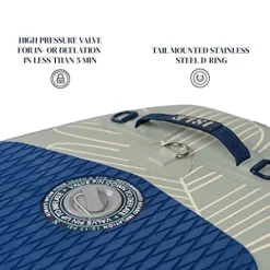 ISLE Explorer Inflatable Stand Up Paddle Board Palm/Seafoam