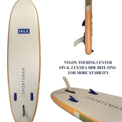 ISLE Sportsman Inflatable Fishing Stand Up Paddle Board Moss/Sun