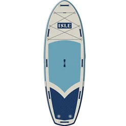ISLE Surf and SUP Megalodon Inflatable Stand Up Paddle Board Aqua/Navy