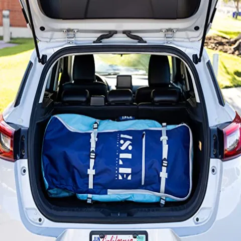 ISLE Surf and SUP Megalodon Inflatable Paddle Board & iSUP Bundle Seafoam/Peach