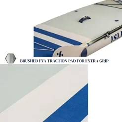 ISLE Surf and SUP Pioneer Inflatable Stand Up Paddle Board Palm/Seafoam