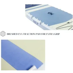 ISLE Surf and SUP Pioneer 3.0 Inflatable Stand Up Paddle Board Ice/Lumin/Slate