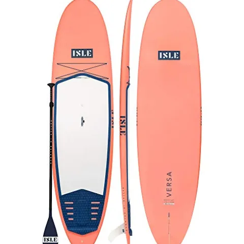 ISLE Surf and SUP Versa Rigid Stand Up Paddle Board Coral
