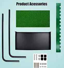 IxapA Freestanding Golf Club Display Stand Rack For Outside/Inside, Steel Golf Putter Rack For Family Club Placement, Golf Clubs Shelf Organizer Equipment Storage – Hold 9 Golf Clubs