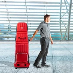 Izzo High Roller Golf Travel Bag – Golf Club Travel Cover – Red/White