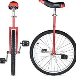 JINCAN Adjustable 20-Inch Unicycle Red