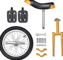 JINCAN Adjustable 20-Inch Unicycle Red