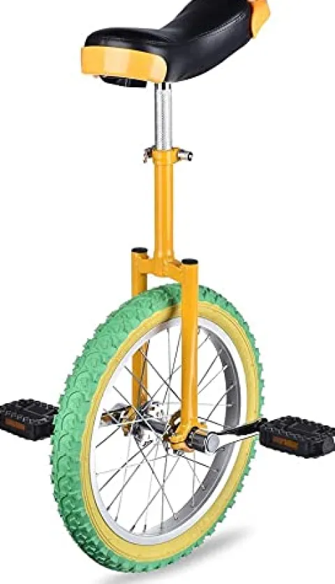 JINCAN 20-Inch Unicycle Ergonomic Safety Saddle Anti-Skid Tires