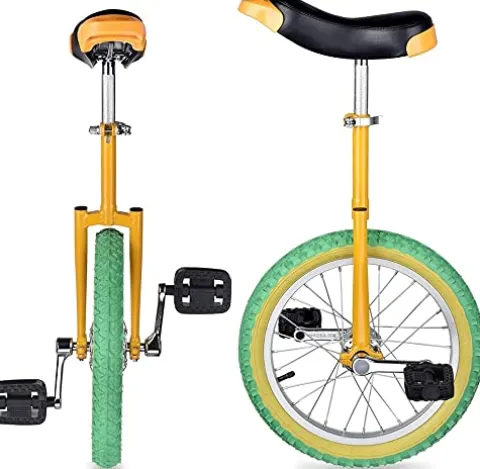 JINCAN 20-Inch Unicycle Ergonomic Safety Saddle Anti-Skid Tires