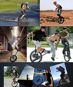 JINCAN 20-Inch Wheeled Unicycle Bicycle Outdoor Anti-Skid Tires Adjustable Saddle