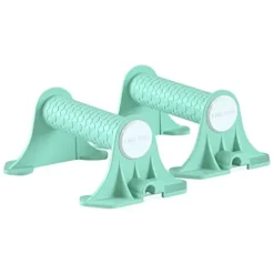 Joberio 2-in-1 Push Up Handles Ergonomic Non-Skid Cyan Blue