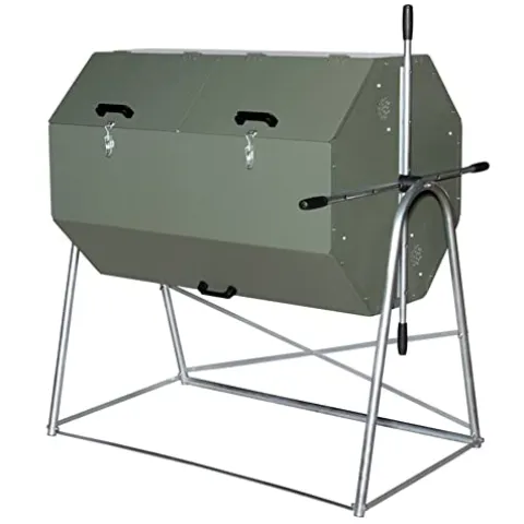 Jora Composters JK 400 High Capacity Rotating Compost Tumbler Green