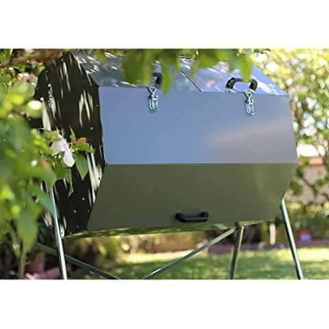 Jora Composters JK 400 High Capacity Rotating Compost Tumbler Green