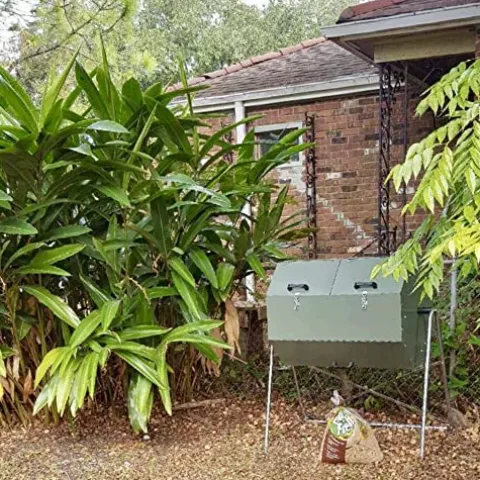 Jora Composters JK 400 High Capacity Rotating Compost Tumbler Green