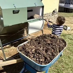 Jora Composters JK 400 High Capacity Rotating Compost Tumbler Green