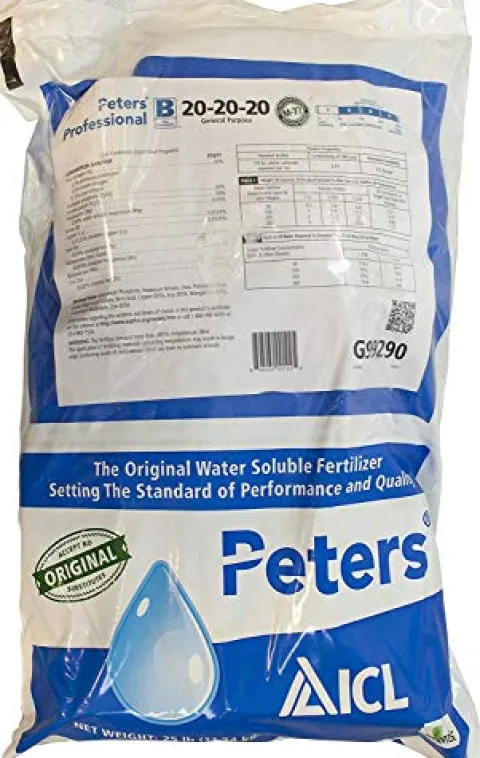 JR Peters Jacks Prof 77010 General Purpose Fertilizer 20-20-20, 25-Pound (Five Pack)
