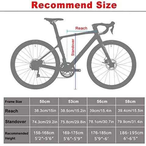 KABON Carbon Gravel Road Bike Black