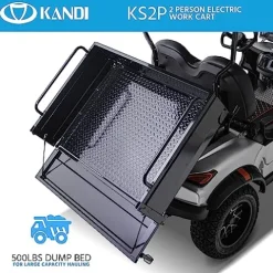 Kandi America Electric Cart 2 Passenger Silver
