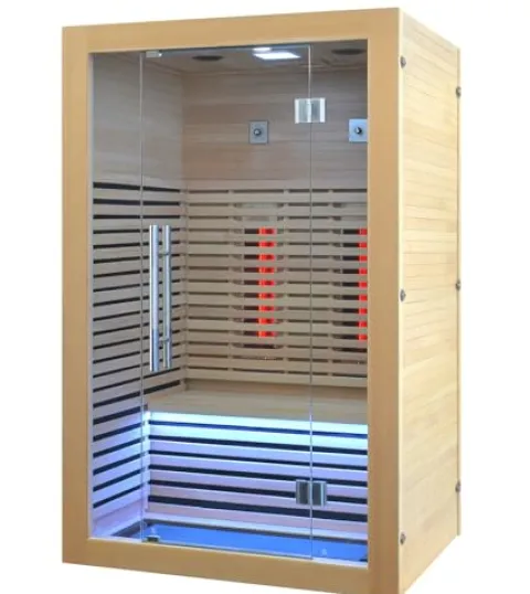 Kang Share Infrared Sauna Room 2 to 3 Person 1832W Low EMF + Carbon Plate Heater Indoor Dry Sauna, Home Spa Sauna, Wooden Canadian Hemlock KS-CG02