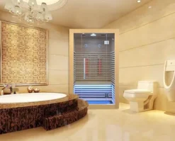 Kang Share Infrared Sauna Room 2 to 3 Person 1832W Low EMF + Carbon Plate Heater Indoor Dry Sauna, Home Spa Sauna, Wooden Canadian Hemlock KS-CG02