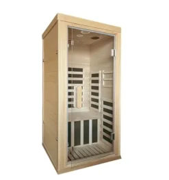 Kang Share Infrared Sauna Room 1260W Graphene Carbon 1 Person Canadian Hemlock KSH-A01