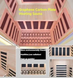 Kang Share Infrared Sauna Room 1260W Graphene Carbon 1 Person Canadian Hemlock KSH-A01