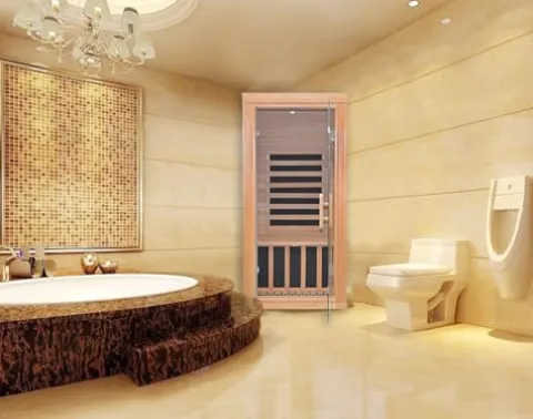 Kang Share Infrared Sauna Room for Home 1 Person 1260W, 7-Piece Graphene Carbon Heating Plate Dry Sauna