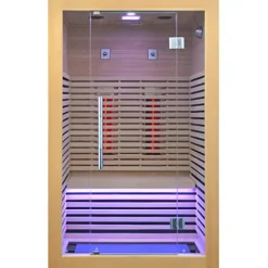 Kang Share Wooden Infrared Sauna Room Canadian Hemlock Low EMF 2-3 Person 1832W
