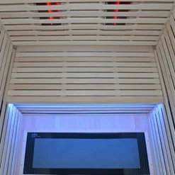 Kang Share Wooden Infrared Sauna Room Canadian Hemlock Low EMF 2-3 Person 1832W