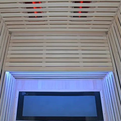 Kang Share Wooden Infrared Sauna Room Canadian Hemlock Low EMF 2-3 Person 1832W