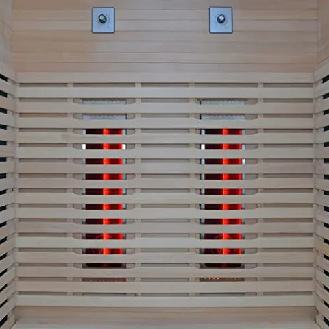 Kang Share Wooden Infrared Sauna Room Canadian Hemlock Low EMF 2-3 Person 1832W