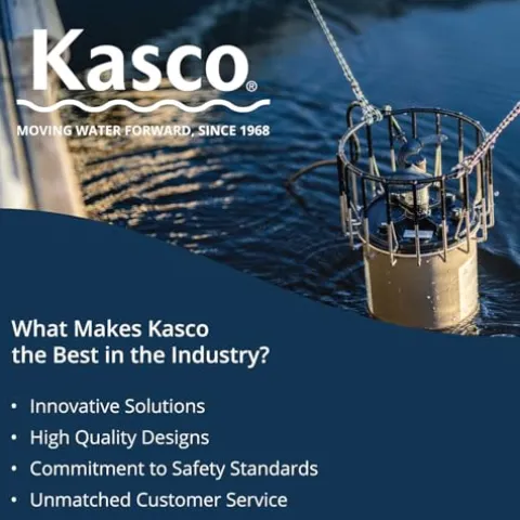 Kasco 1/2 HP Lake & Pond Deicer 120V Silver