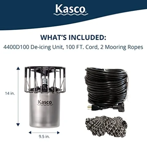 Kasco 1 HP Lake & Pond De-icer 120V Silver