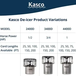 Kasco 1 HP Lake & Pond De-icer 120V Silver