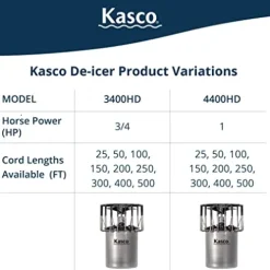 Kasco 1 HP Lake & Pond De-icer 240V Black