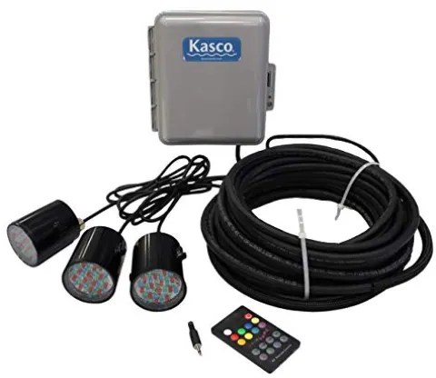 Kasco Floating Fountain with Color-Changing LED Lights 3/4HP Yellow