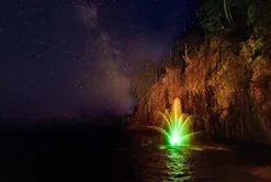 Kasco 1HP J Series Aerating Pond Fountain with LED Lights 120V