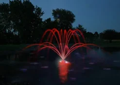 Kasco 1HP J Series Aerating Pond Fountain with LED Lights 120V