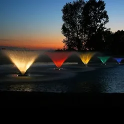 Kasco Marine Aerating Fountain 3/4HP with Color-Changing LED Lights White