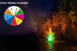 Kasco RGB LED Fountain Lighting 3 Fixtures 24V DC – Yellow, Orange, Blue, Green, Red