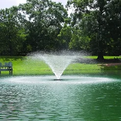 Kasco VFX Series 3/4 HP Aerating Pond Fountain with LED Lights Black