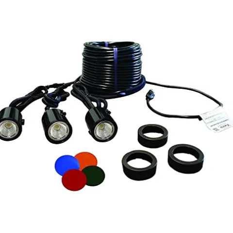 Kasco VFX Series Aerating Pond Fountain 1/2 HP 120V with LED Lighting Blue/White/Green