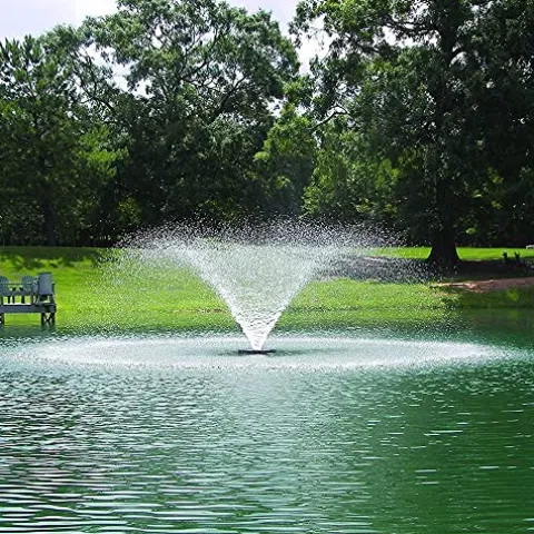 Kasco VFX Series Aerating Pond Fountain 1/2 HP 120V with LED Lighting Blue/White/Green