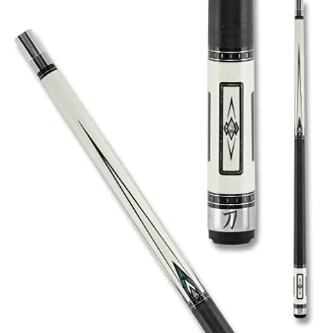 KATANA KAT15 Pool Cue Black and White – 19oz