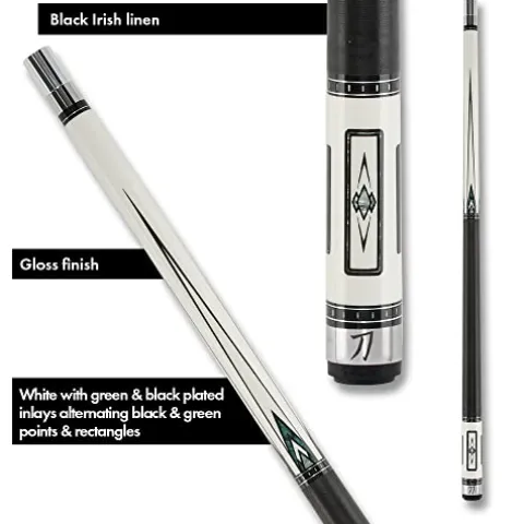 KATANA KAT15 Pool Cue Black and White – 19oz