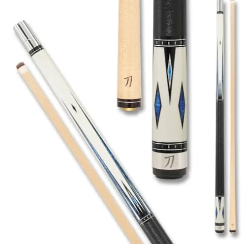 KATANA KAT03 Pool Cue Cream/Black Sapphire Blue Diamonds 20oz
