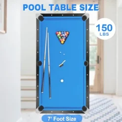 KEIKI Portable Billiards Table 84.3″ with Accessories