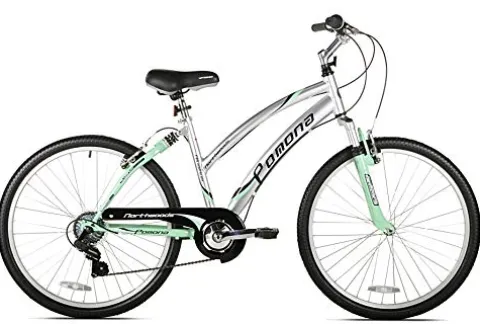 KENT Pomona Dual Suspension Comfort Bike 26inch Mint Green/Silver