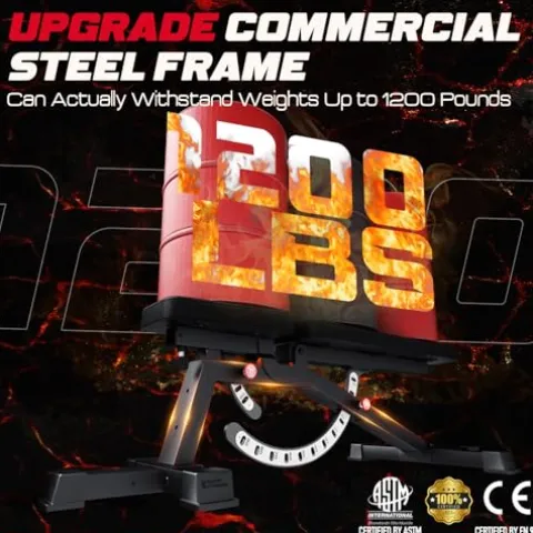 Keppi Fitness Adjustable Weight Bench3000 MAX Black